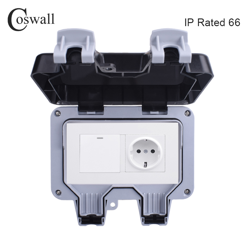 Outdoor Lighting Switch - Coswall IP66 presa di corrente da