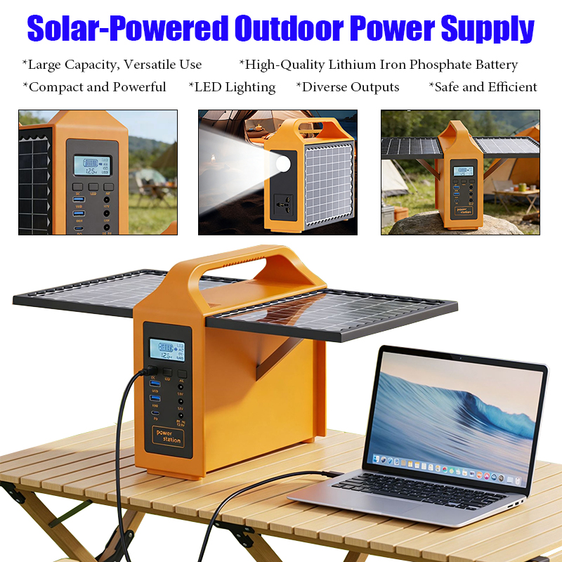 Outdoor Lighting Solar Panel - Stazione di Energia Solare Portatile 150W
