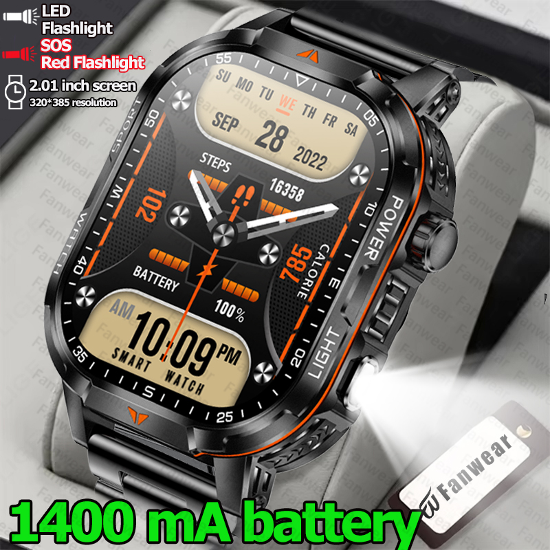 Outdoor Lighting Battery Operated - Orologio intelligente militare da uomo per