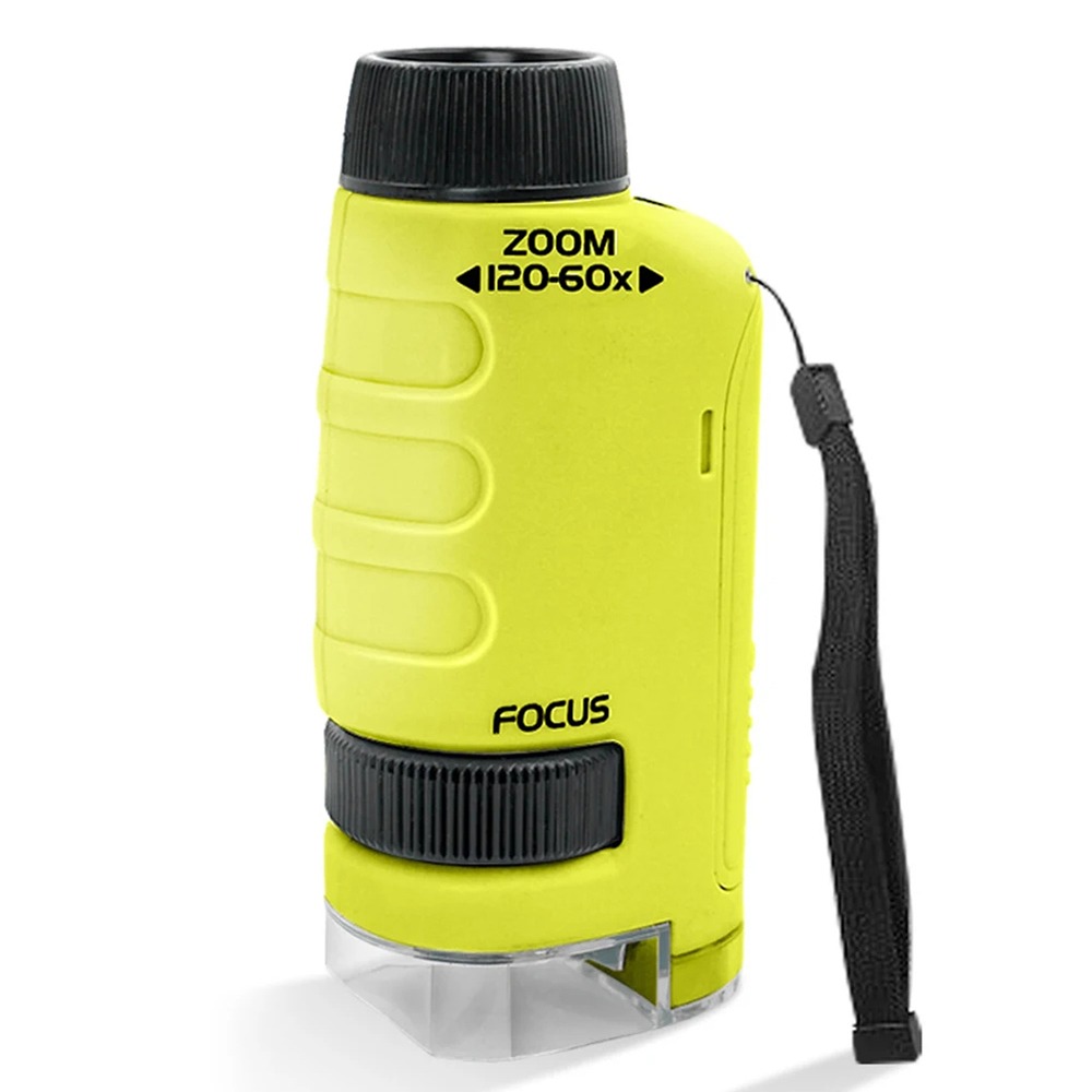 Outdoor Lighting Kits - Microscopio Tascabile 60-120X con Luce LED,