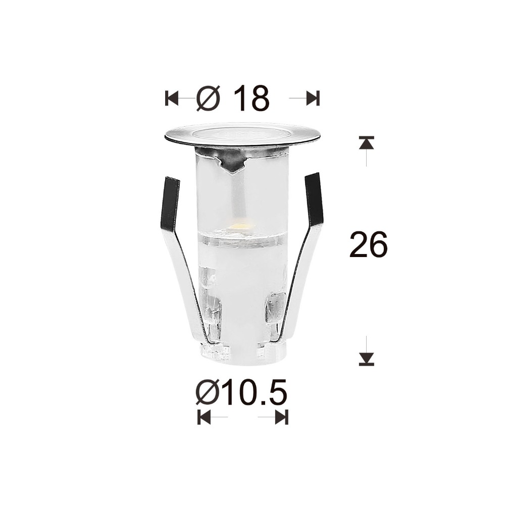 Outdoor Lighting Under Deck - 10PCS LED Mini Deck Light IP67