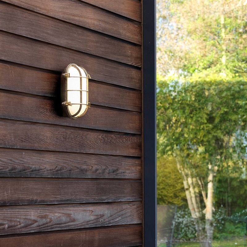 Outdoor Lighting Brass - Lampade da Parete Minimaliste in Ottone