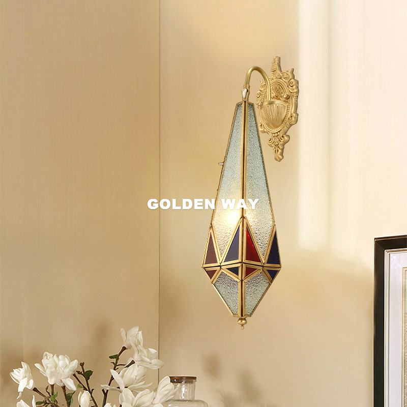 Outdoor Lighting Brass - Lampada da parete in ottone europeo