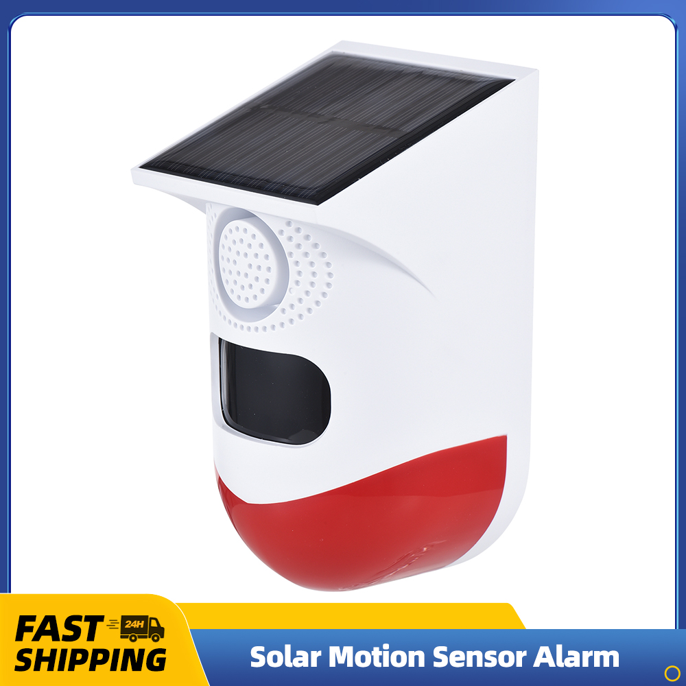Outdoor Lighting Solar Panel - Allarme sensore di movimento solare Sirena