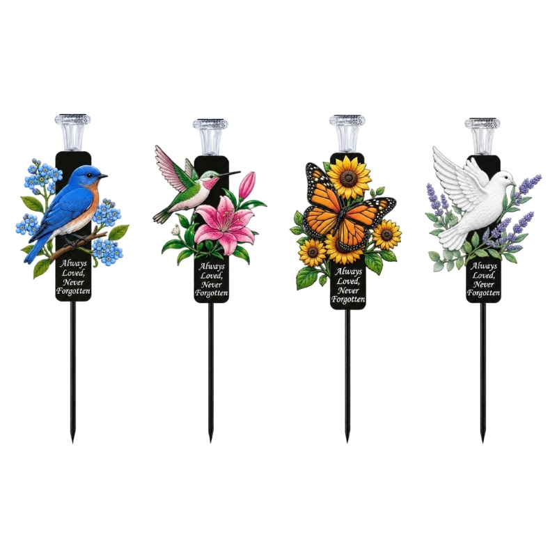 Outdoor Lighting Accent - Paletto da giardino solare in metallo