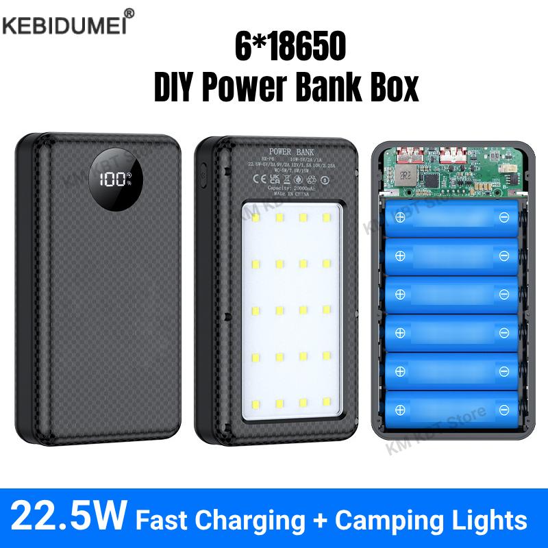 Outdoor Lighting Battery Operated - 18650 Supporto per batteria 22,5 W