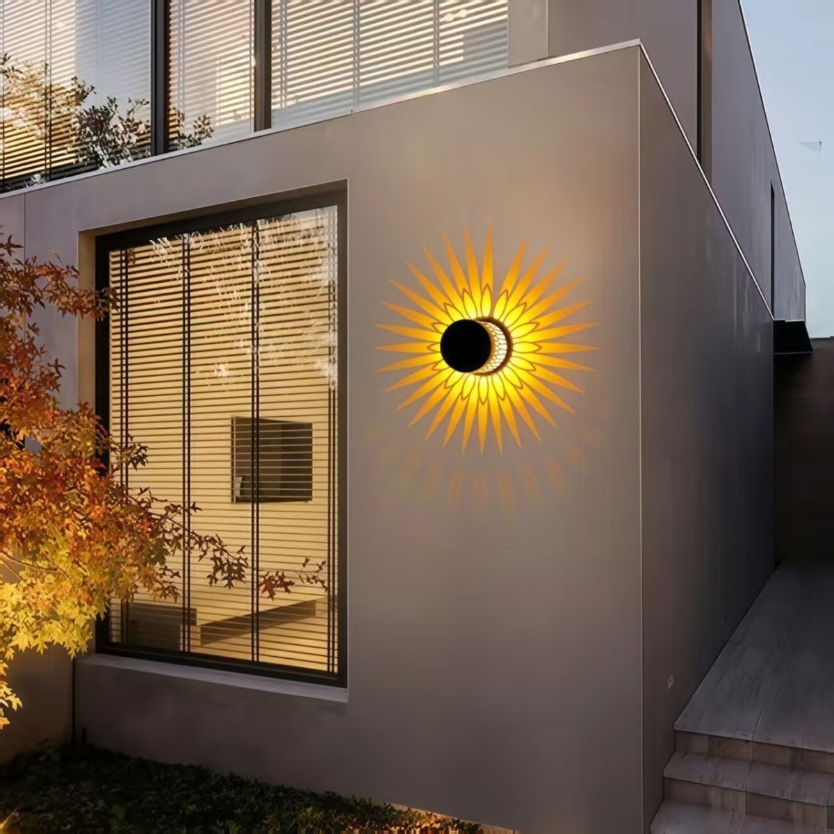 Outdoor Lighting Pathway - Lampada Solare da Giardino con Sensore,