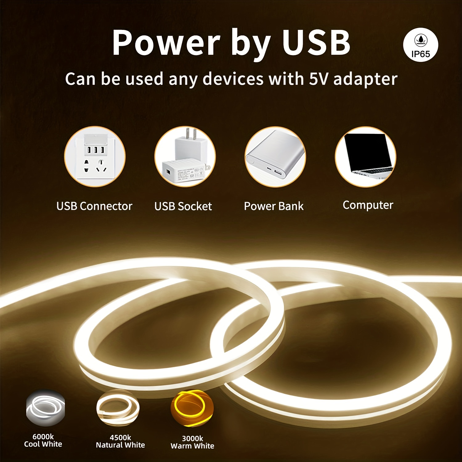 Striscia LED Neon 5V USB con S - Outdoor Lighting Switch recensione e prezzo