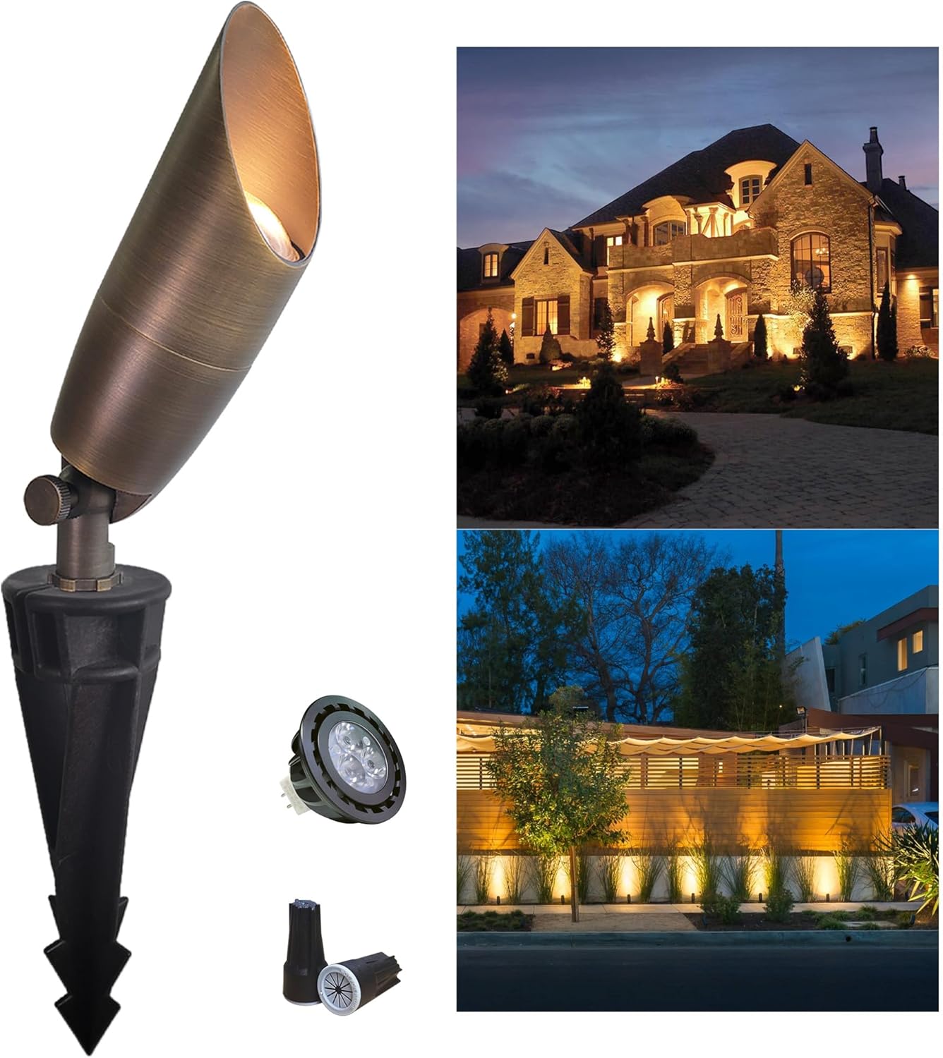 Faretto da giardino con diodo  - Outdoor Lighting Brass recensione e prezzo