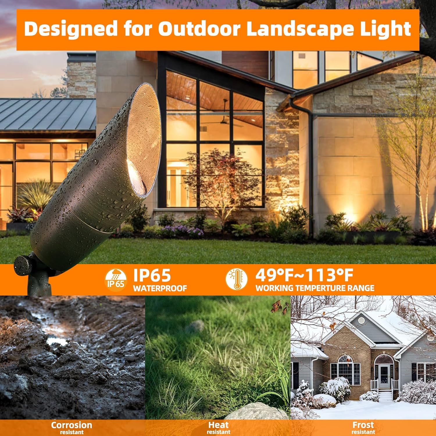 Faretto da giardino con diodo  - Outdoor Lighting Brass recensione e prezzo