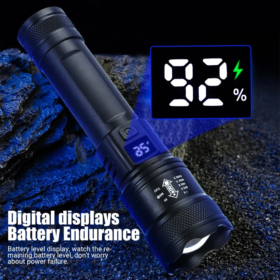 9900LM potente torcia a LED Di - Outdoor Lighting Battery Operated recensione e prezzo