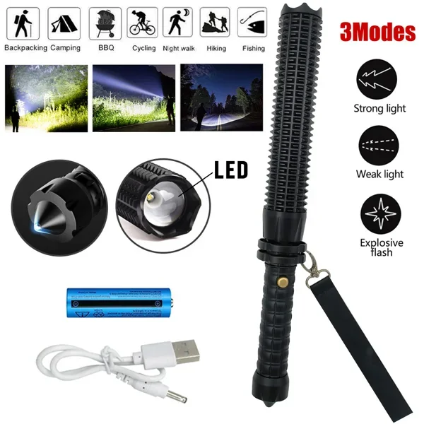 Torcia LED Ricaricabile USB, T - Outdoor Lighting Kits recensione e prezzo
