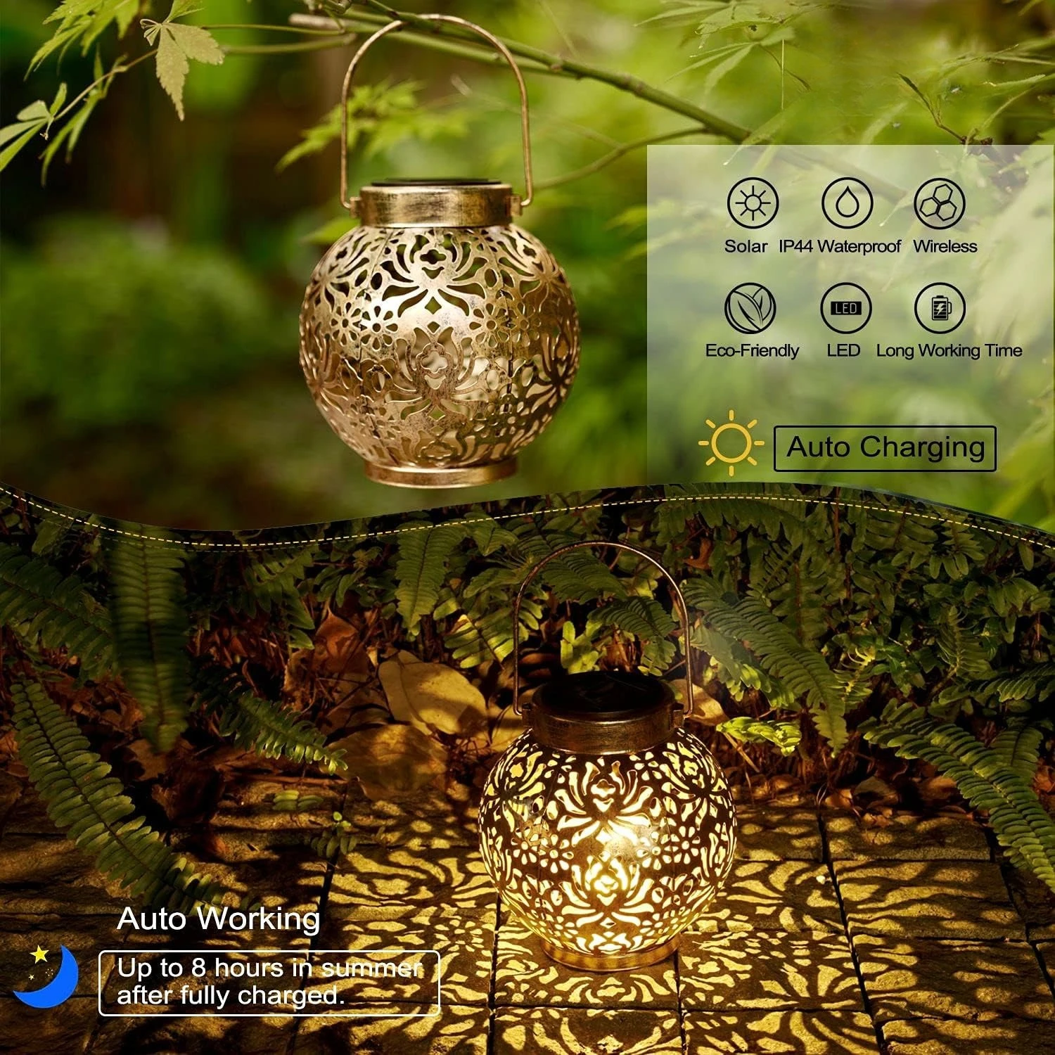 1-6 Lanterne Solari Marocchine - Outdoor Lighting Solar Panel recensione e prezzo