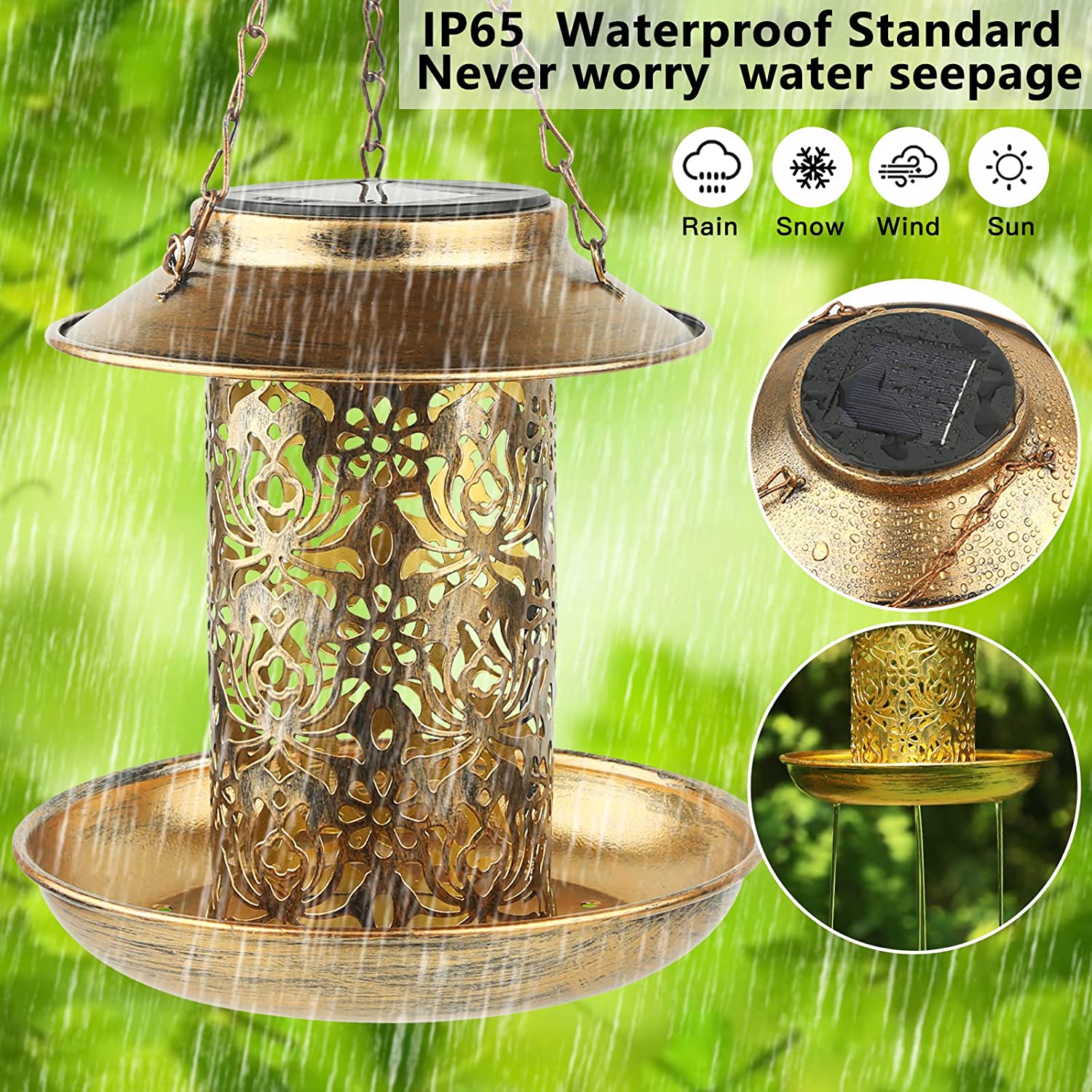 Mangiatoia per uccelli solare  - Outdoor Lighting Backyard Ideas recensione e prezzo