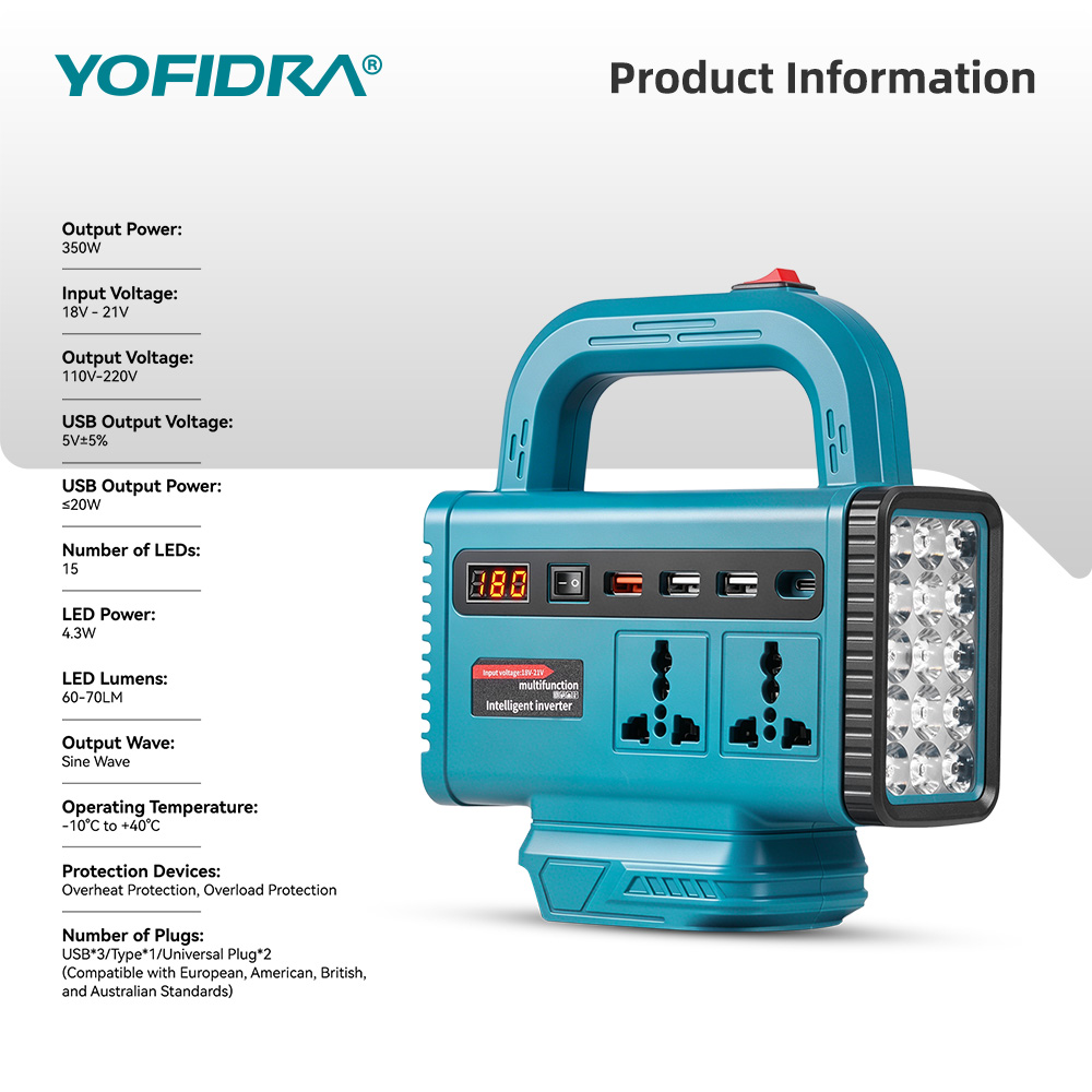 Inverter di potenza portatile  - Outdoor Lighting Battery Operated recensione e prezzo
