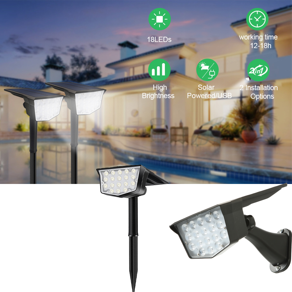 2 faretti solari da esterno da - Outdoor Lighting Switch recensione e prezzo