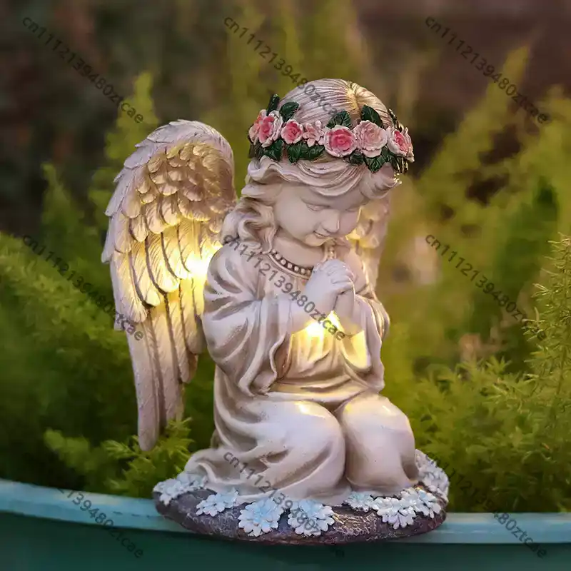 Statua di Angelo Solare con Cr - Outdoor Lighting Brass recensione e prezzo